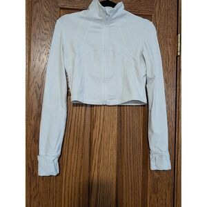 Lululemon Athletica Light Gray Cropped Sweatshirt
